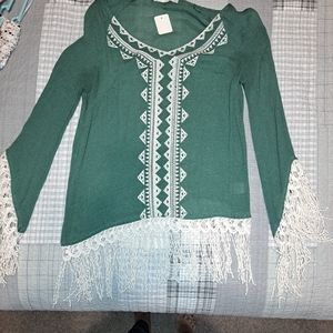 Boho long sleeve blouse